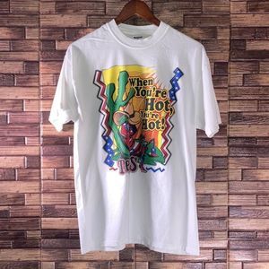 Youth Large Vintage White Jerzees Texas T Shirt